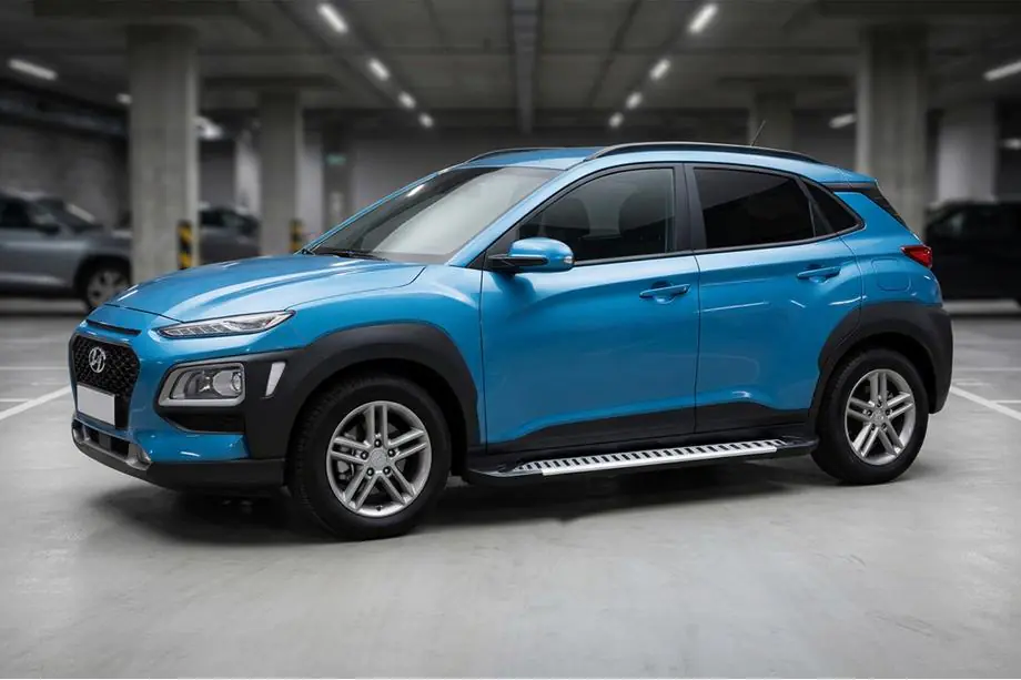 Hyundai Kona 2017-2023 Pedane Laterali Line (2 pz, Alluminio) Image