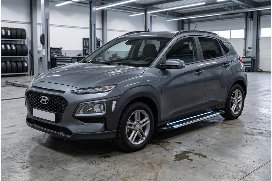 Hyundai Kona 2017-2023 Pedane Laterali RedLine V1 (2 pz, Alluminio) Image