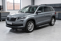 Skoda Kodiaq 2016-2023 Pedane Laterali Sunrise (2 pz, Alluminio) foto 1