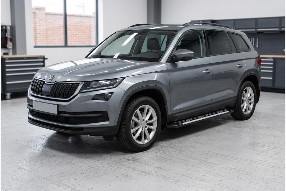 Skoda Kodiaq 2016-2023 Pedane Laterali Sunrise (2 pz, Alluminio) Image