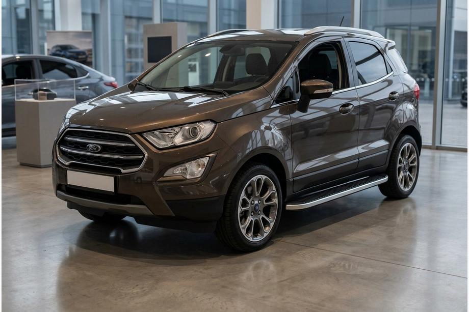 Ford Ecosport 2013-2022 Pedane Laterali Tayga Grey (2 pz, Alluminio) Foto 1