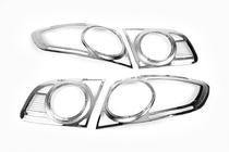 Hyundai Santa Fe 2 2006-2012 Coperture cromate per fanali posteriori (2 pz, plastica) foto 2