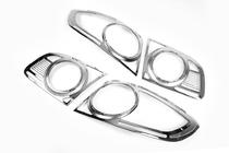 Hyundai Santa Fe 2 2006-2012 Coperture cromate per fanali posteriori (2 pz, plastica) foto 3