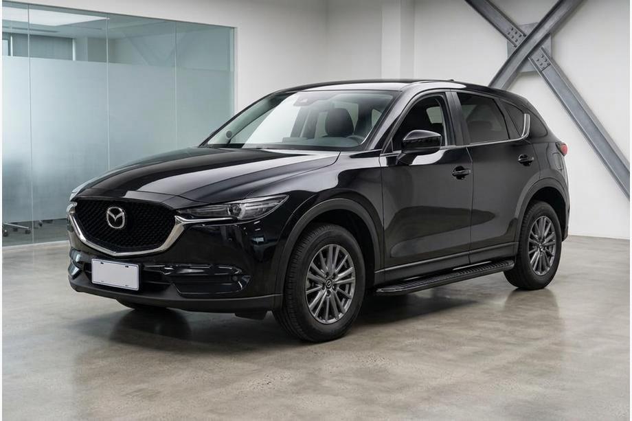 Mazda CX-5 2017–2025 Pedane Laterali Tayga Black (2 pz, Alluminio) Foto 1