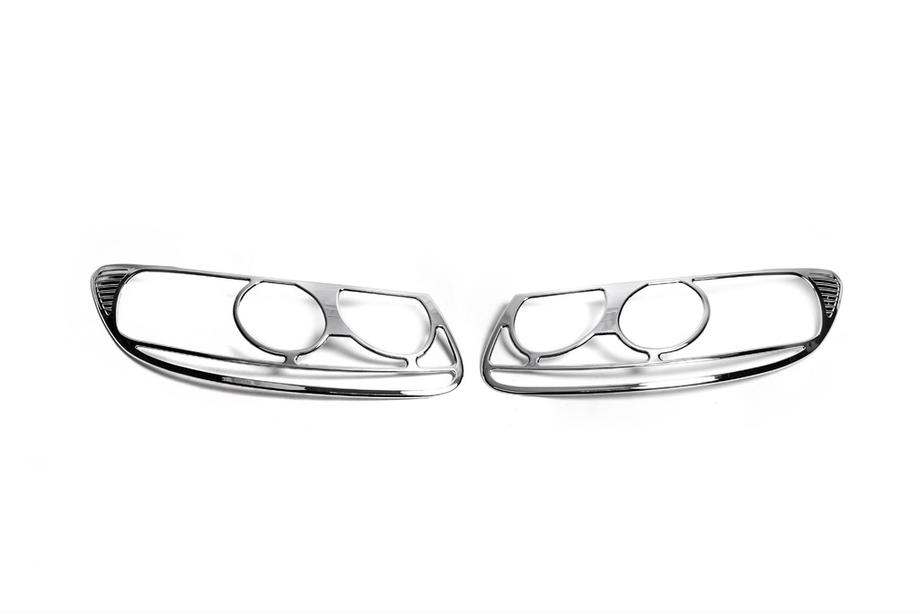 Hyundai Santa Fe 2 2006-2012 Coperture Fari Cromate (2006-2010, 2 pz, plastica) Foto 1