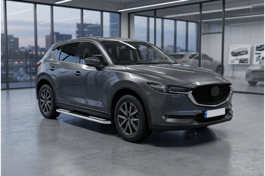 Mazda CX-5 2017–2025 Pedane Laterali Tayga V2 (2 pz, Alluminio) Foto 1