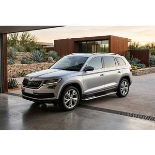 Pedane Laterali Tayga V2 (2 pz, Alluminio) Skoda Kodiaq 2016-2023 foto 1