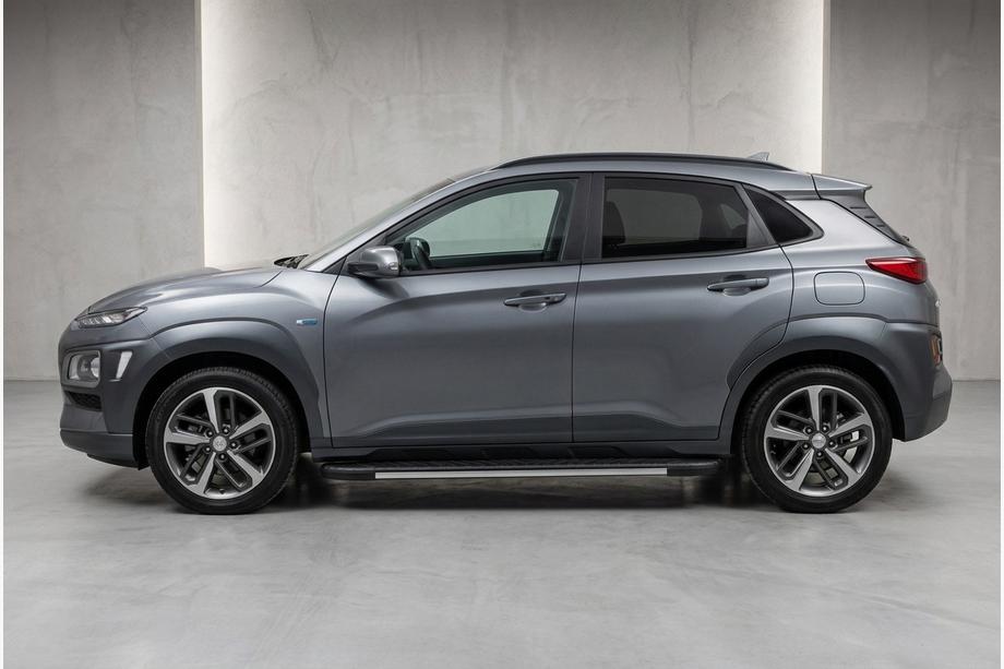 Hyundai Kona 2017-2023 Pedane Laterali Bosphore Grey (2 pz, Alluminio) Image