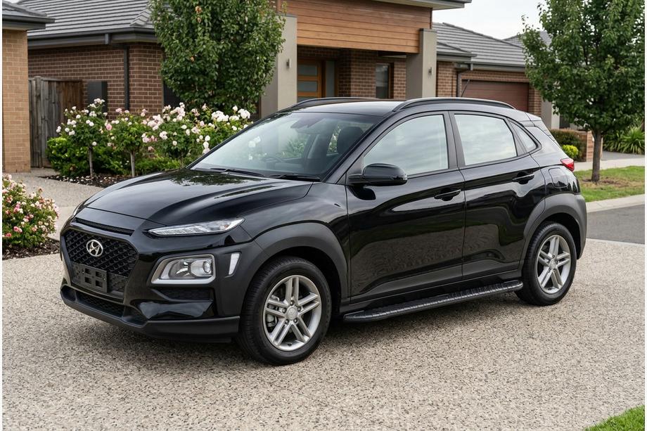 Hyundai Kona 2017-2023 Pedane Laterali Bosphore Black (2 pz, Alluminio) Image