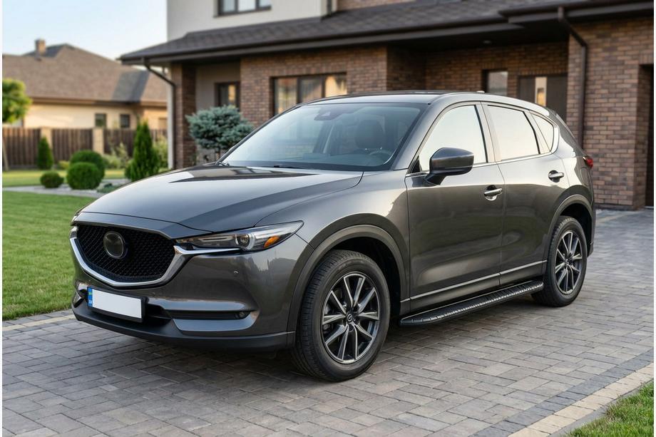 Mazda CX-5 2017–2025 Pedane Laterali Bosphore Black (2 pz, Alluminio) Image
