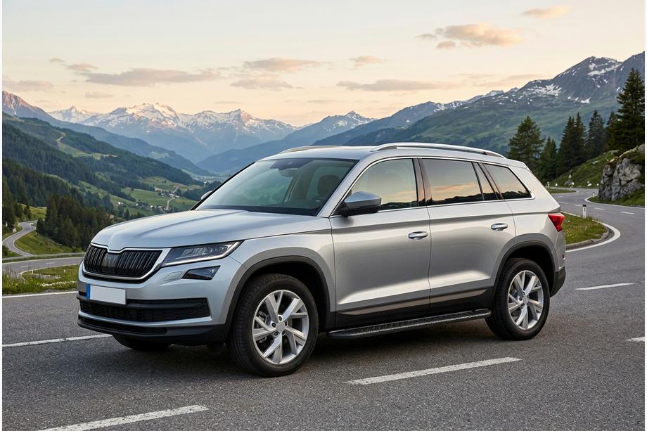 Skoda Kodiaq 2016-2023 Pedane Laterali Bosphore Black (2 pz, Alluminio) Foto 1