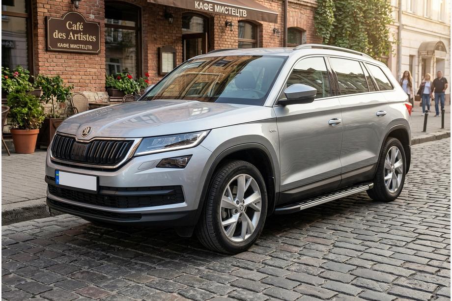 Skoda Kodiaq 2016-2023 Pedane Laterali Duru (2 pz, Alluminio) Image