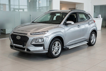Hyundai Kona 2017-2023 Pedane Laterali Maya V2 (2 pz, Alluminio) foto 1