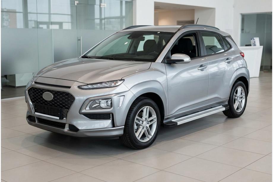 Hyundai Kona 2017-2023 Pedane Laterali Maya V2 (2 pz, Alluminio) Image