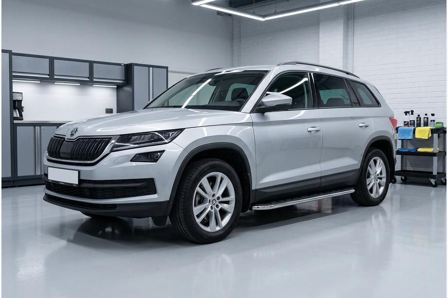 Skoda Kodiaq 2016-2023 Pedane Laterali Maydos V1 (2 pz, Alluminio) Foto 1
