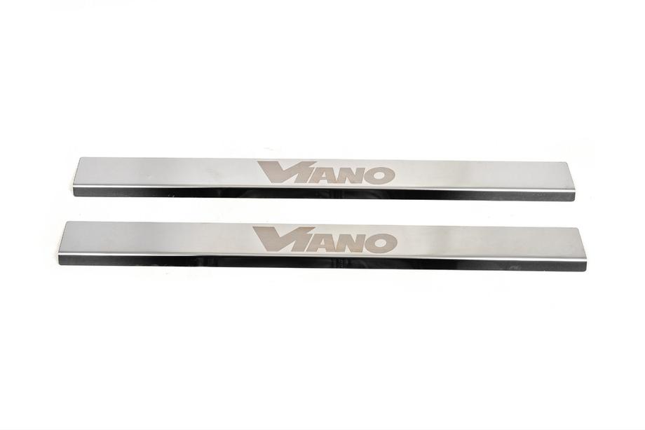 Mercedes Viano 2004-2014 Battitacco VIP-Style (2 pz, Acciaio Inox) Foto 2