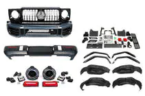 Mercedes G class W463 1990-2018 Kit carrozzeria facelift per G63 AMG 2018 (senza cofano e parafanghi) foto 2
