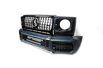 Mercedes G class W463 1990-2018 Kit carrozzeria facelift per G63 AMG 2018 (senza cofano e parafanghi) foto 16