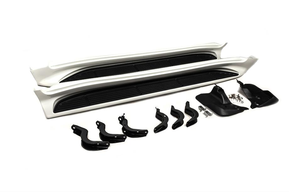 Toyota Land Cruiser 200 2007-2021 Pedane Laterali (2015-2021) Nero Foto 2