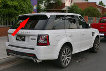 Range Rover Sport 2005-2013 Spoiler (primer per verniciatura) foto 1