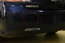 Mazda 6 2008-2012 Coperture per fendinebbia posteriori (2 pz, plastica) foto 1