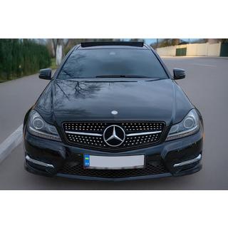 Griglia Anteriore Diamond Black Mercedes C-class W204 2007-2015 foto 1