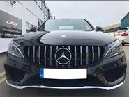 Mercedes C-class W205 2014-2021 Griglia Anteriore Panamericana GT (per Avantgarde/AMG-Line/C43 AMG) 2018+, con telecamera foto 7