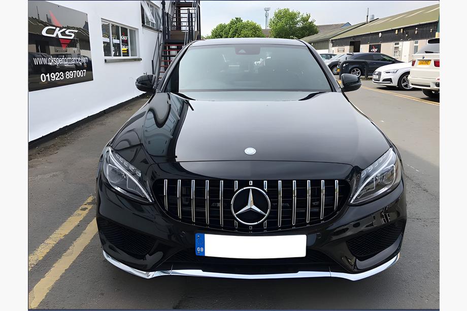 Mercedes C-class W205 2014-2021 Griglia Anteriore Panamericana GT (per Avantgarde/AMG-Line/C43 AMG) 2014-2018, senza telecamera Foto 6