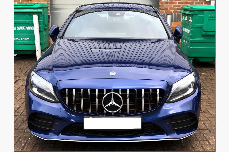 Mercedes C-class W205 2014-2021 Griglia Anteriore Panamericana GT (per Avantgarde/AMG-Line/C43 AMG) 2014-2018, senza telecamera Foto 2