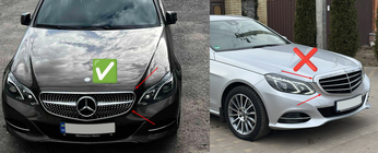Mercedes E-class W212 2009-2016 Griglia Anteriore Diamond Black (per Avantgarde e AMG-Line, 2013-2016) foto 6