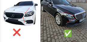 Mercedes E-class W213 2016-2023 Griglia Anteriore Diamond (per Classic e Exclusive, 2016-2019) foto 4
