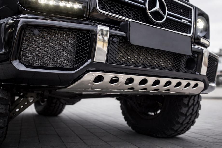 Mercedes G class W463 1990-2018 Protezione Paraurti Anteriore Acciaio Inox Foto 2