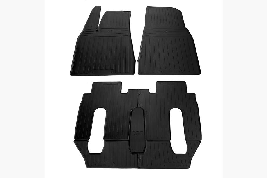 Tesla Model X 2015- Tappetini in gomma (6 posti, Stingray Premium) Image