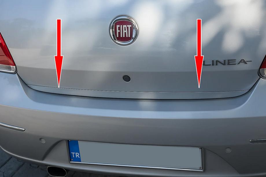 Fiat Linea 2006-2018 Modanatura bagagliaio acciaio inox Image