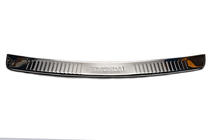 Hyundai H300, H1, Starex 2008-2020 Protezione paraurti posteriore con bordo Carmos (acciaio inox) foto 2