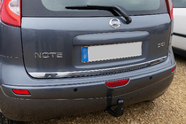 Nissan Note 2004-2012 Modanatura bagagliaio acciaio inox foto 1