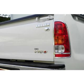 Coperture Cromate Fanali Posteriori 2004-2008 (2 pz, plastica) Toyota Hilux 2006-2015 foto 1