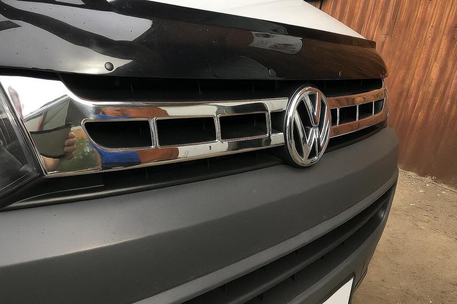 Volkswagen T5 2010-2015 Coperture Griglia Cromate (Carmos, 2 pz, Acciaio Inox) Foto 5