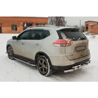 Barra di protezione posteriore NSXT.13.6.B1-08 (acciaio inox) Nissan X-trail T32/Rogue 2014-2021 foto 4