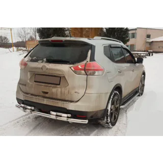 Barra di protezione posteriore NSXT.13.6.B1-08 (acciaio inox) Nissan X-trail T32/Rogue 2014-2021 foto 2