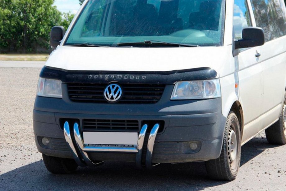 Volkswagen T5 Transporter 2003-2010 Parabullbar ST006-03 Griglia (Acciaio Inox) Foto 7
