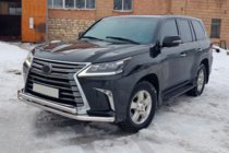 Lexus LX570/450d 2008-2022 Protezione Anteriore ST014 (2015+, Acciaio Inox) foto 7