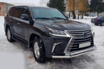 Lexus LX570/450d 2008-2022 Protezione Anteriore ST014 (2015+, Acciaio Inox) foto 2