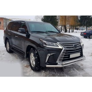 Protezione Anteriore ST014 (2015+, Acciaio Inox) Lexus LX570/450d 2008-2022 foto 2