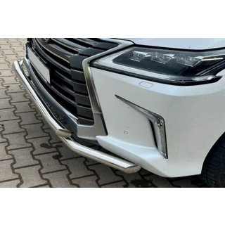 Protezione Anteriore ST014 (2015+, Acciaio Inox) Lexus LX570/450d 2008-2022 foto 3