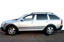 Skoda Octavia II A5 2006-2010 Deflettori Finestrini SW (4 pz, HIC) foto 9