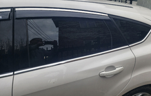 Ford Focus III 2011-2017 Deflettori finestrini con modanatura cromata Niken (SD/HB, 4 pz) foto 5