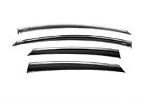 Ford Focus III 2011-2017 Deflettori finestrini con modanatura cromata Niken (SD/HB, 4 pz) foto 7