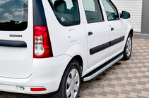Dacia Logan MCV 2004-2014 Pedane laterali Fullmond (2 pz, alluminio) foto 1