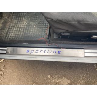 Battitacco LED corti (2 pz, acciaio inox) Mercedes E-class W124 1984–1997 foto 2